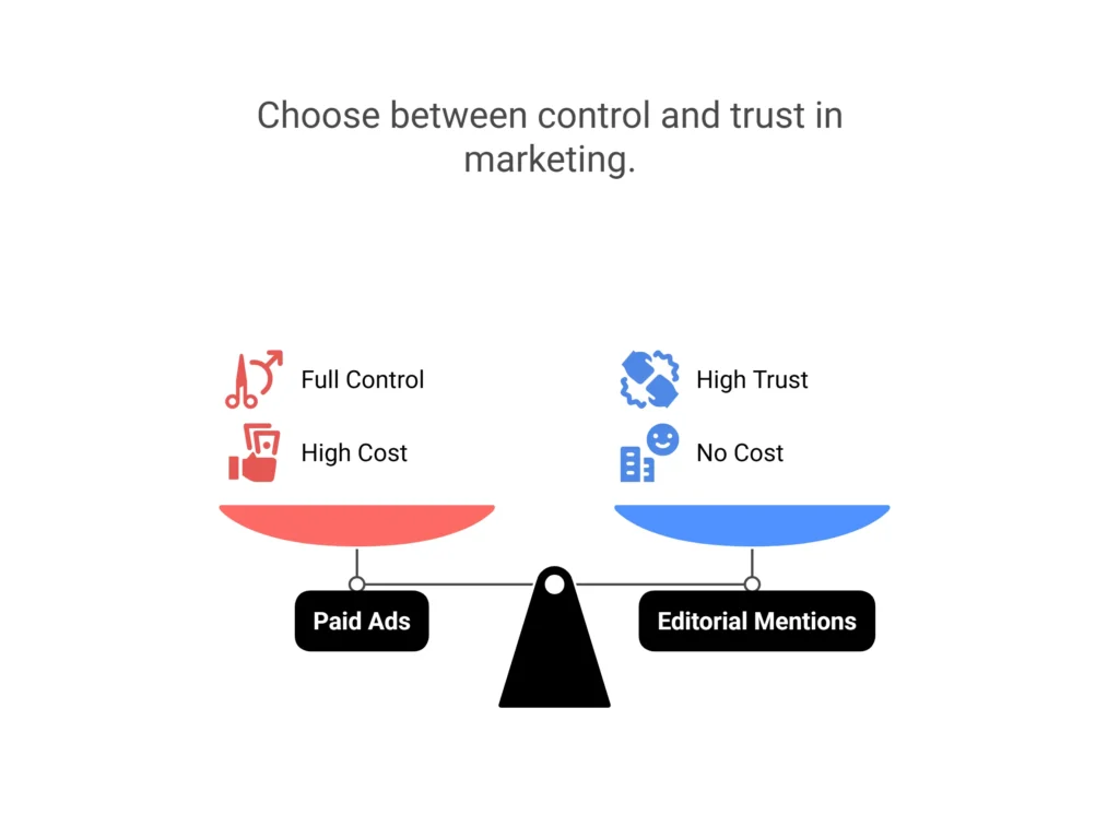 Gain trust though media coverage